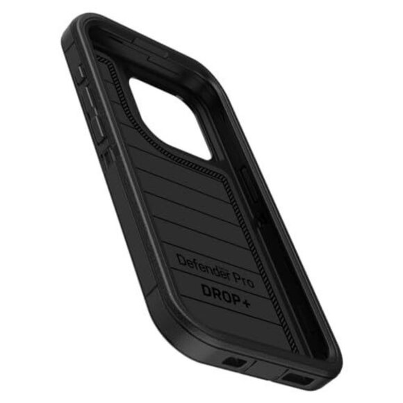 OtterBox - Defender Pro Series Case and Holster for iPhone 15 Pro - Black - Picture 9 of 10